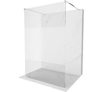 Mexen Kioto mampara de ducha independiente 120 x 200 cm, transparente/escarcha 8 mm, cromo - 800-120-002-01-35 14065 5907709133921