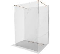 Mexen Kioto mampara de ducha independiente 160 x 200 cm, transparente 8 mm, oro rosa - 800-160-002-60-00 14038 5907709133662