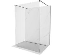 Mexen Kioto mampara de ducha independiente 170 x 200 cm, transparente 8 mm, gris cañón cepillado - 800-170-002-66-00 36481 5905315269577