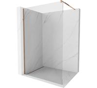 Mexen Kioto mampara de ducha Walk-in 100 x 200 cm, transparente 8 mm, oro rosa - 800-100-101-60-00 2634 5907709124936