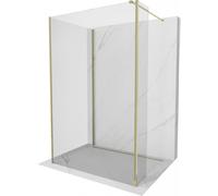Mexen Kioto mampara de ducha Walk-in 105 x 100 x 30 cm, transparente, dorada - 800-105-100-221-50-00-030 50060 5905315356246