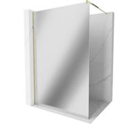 Mexen Kioto mampara de ducha Walk-in 110 x 200 cm, espejo 8 mm, dorada - 800-110-101-50-50 2771 5907709132429