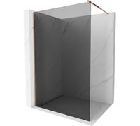 Mexen Kioto mampara de ducha Walk-in 110 x 200 cm, grafito 8 mm, oro rosa - 800-110-101-60-40 2753 5907709129849