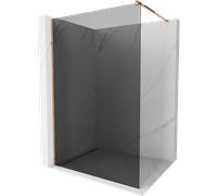 Mexen Kioto mampara de ducha Walk-in 120 x 200 cm, grafito 8 mm, oro rosa - 800-120-101-60-40 2754 5907709129856