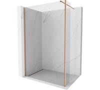 Mexen Kioto mampara de ducha Walk-in 135 x 40 cm, transparente, cobre cepillado - 800-135-212-65-00-040 47698 5905315339188