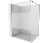 Mexen Kioto mampara de ducha Walk-in 140 x 200 cm, transparente/escarcha 8 mm, oro rosa - 800-140-101-60-35 2984 5907709129641