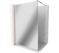 Mexen Kioto mampara de ducha Walk-in 80 x 200 cm, espejo 8 mm, oro rosa - 800-080-101-60-50 2775 5907709132474