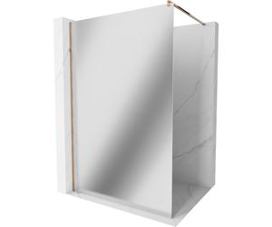 Mexen Kioto mampara de ducha Walk-in 80 x 200 cm, espejo 8 mm, oro rosa - 800-080-101-60-50 2775 5907709132474