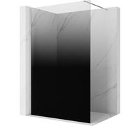 Mexen Kioto mampara de ducha Walk-in 80 x 200 cm, ombre negra 8 mm, cromo - 800-080-101-01-76 99015 5907931029597