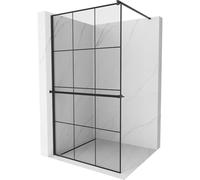 Mexen Kioto+ panel de ducha con estante Walk-in 100 x 200 cm, rejilla negra, negro - 800-100-121-70-77 13839 5907709178953