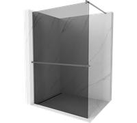Mexen Kioto+ panel de ducha con estante Walk-in 140 x 200 cm, grafito, metal de cañón - 800-140-121-95-40 38247 5905315250049