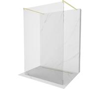 Mexen Kioto panel de ducha independiente 120 x 200 cm, transparente 8 mm, oro cepillado - 800-120-002-55-00 36192 5905315267627