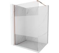 Mexen Kioto panel de ducha sin marco Walk-in 70 x 200 cm, transparente/esmerilado 8 mm, oro rosa - 800-070-101-60-35 2719 5907709129573