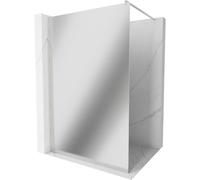 Mexen Kioto Panel de Ducha Walk-in 110 x 200 cm, espejo 8 mm, níquel cepillado - 800-110-101-97-50 38942 5905315245397
