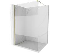 Mexen Kioto panel de ducha Walk-in 120 x 200 cm, transparente/esmerilado 8 mm, dorado - 800-120-101-50-35 2718 5907709129245