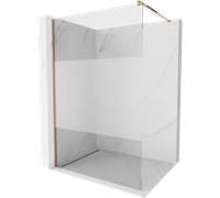Mexen Kioto panel de ducha Walk-in 140 x 200 cm, transparente/escarchado 8 mm, oro rosa - 800-140-101-60-35 2984 5907709129641