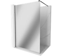 Mexen Kioto panel de ducha Walk-in 80 x 200 cm, espejo 8 mm, negro - 800-080-101-70-50 2781 5907709132559