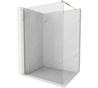 Mexen Kioto panel de ducha Walk-in 80 x 200 cm, transparente 8 mm, dorado - 800-080-101-50-00 2620 5907709123953