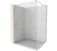 Mexen Kioto+ pantalla de ducha con estante Walk-in 100 x 200 cm, transparente, oro cepillado - 800-100-121-55-00 37021 5905315246530