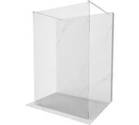 Mexen Kioto pared de ducha independiente 135 x 200 cm, transparente 8 mm, níquel cepillado - 800-135-002-97-00 36862 5905315270894