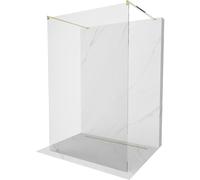 Mexen Kioto pared de ducha independiente 180 x 200 cm, transparente 8 mm, dorado - 800-180-002-50-00 36048 5905315267375