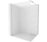 Mexen Kioto pared de ducha Walk-in 100 x 200 cm, escarcha 8 mm, cromo - 800-100-101-01-30 2663 5907709129061