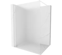 Mexen Kioto pared de ducha Walk-in 70 x 200 cm, escarcha 8 mm, blanca - 800-070-101-20-30 14216 5907709128897