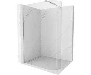 Mexen Kioto-R mampara de ducha curva Walk-in 160 x 200 cm, transparente 8 mm, cromo - 800-160-101-01-06 21260 5905315200488