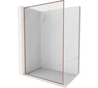 Mexen Kioto-XF L mampara de ducha Walk-in con marco 60 x 202 cm, transparente 10 mm, cobre cepillado - 800-060-174-65-00-XF 60054 5905315569721