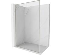 Mexen Kioto-XF L panel de ducha Walk-in con marco 110 x 202 cm, transparente 10 mm, níquel cepillado - 800-110-174-97-00-XF 60091 5905315570093