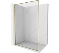 Mexen Kioto-XF L panel de ducha Walk-in con marco 60 x 202 cm, transparente 10 mm, dorado - 800-060-174-50-00-XF 60030 5905315569486