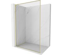 Mexen Kioto-XF L panel de ducha Walk-in con marco 60 x 202 cm, transparente 10 mm, dorado cepillado - 800-060-174-55-00-XF 60038 5905315569561