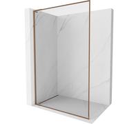Mexen Kioto-XF L panel de ducha Walk-in con marco 90 x 202 cm, transparente 10 mm, oro rosa - 800-090-174-60-00-XF 60049 5905315569677