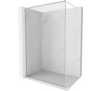 Mexen Kioto-XF panel de ducha Walk-in con marco 160 x 202 cm, transparente 10 mm, níquel cepillado - 800-160-104-97-00-X 59693 5905315539342