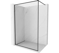 Mexen Kioto-XF pared de ducha Walk-in con marco 150 x 202 cm, transparente 10 mm, negro - 800-150-104-70-00-X 59668 5905315539090
