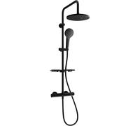 Mexen KT05 conjunto de ducha empotrado con alcachofa de lluvia y grifo termostático, negro - 771500593-70 1972 5907709141797