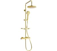 Mexen KT40 conjunto de ducha de pared con rociador y grifo termostático, dorado - 771504093-50 1989 5907709141858
