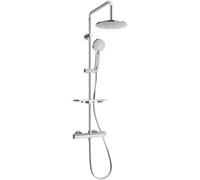 Mexen KT40 conjunto de ducha sobre muro con rociador y grifo termostático, cromado - 771504093-00 1985 5907709141834
