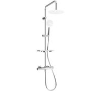 Mexen KT67 set de ducha de instalación externa con ducha de lluvia y mezclador termostático, cromo/blanco - 771506793-00 1997 5907709141933