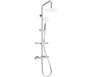 Mexen KT67 set de ducha de instalación externa con ducha de lluvia y mezclador termostático, cromo/blanco - 771506793-00 1997 5907709141933