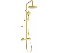 Mexen KX40 conjunto de ducha exterior con rociador y grifo termostático, dorado - 771504091-50 1961 5907709141636