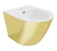 Mexen Lena bidé colgante, blanco/dorado - 35224806 16090 5907709154636