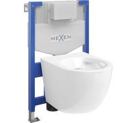 Mexen Lena conjunto empotrado WC bastidor Fenix XS-F con taza WC, blanco brillante - 6803322XX00 13108 5907709163843