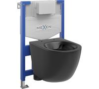Mexen Lena conjunto empotrado WC bastidor Fenix XS-F con taza WC, negro mate - 6803322XX85 13065 5907709163829