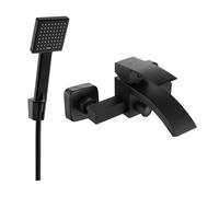 Mexen Libra R45 grifo de baño con set de ducha, negro - 74513R45-70 5555 5907709187788