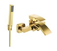 Mexen Libra R77 batería de baño con set de ducha, dorado - 74513R77-50 5548 5907709187719