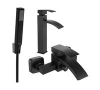 Mexen Libra R77 juego de bañera, negro - 745113R77-70 5540 5907709187634
