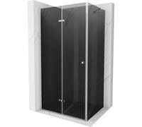 Mexen Lima cabina de ducha plegable 80 x 70 cm, grafito, cromo - 856-080-070-01-40 3937 5907709104587
