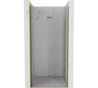 Mexen Lima puerta de ducha plegable 80 cm, transparente, dorada - 856-080-000-50-00 2586 5907709130890