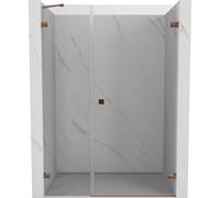 Mexen Lunar-B puerta de ducha batiente derecha 110 cm, transparente, oro rosa - 832S-110-050-60-00-P 69567 5905315526007